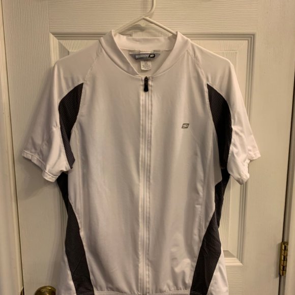SUGOI Cycling Shirt White Grey With Pockets Compression Full Zip Men’s Size XL - Picture 1 of 8